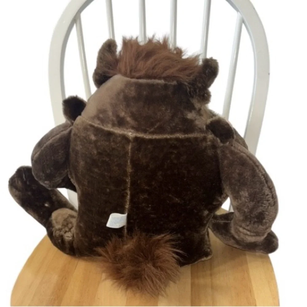 Vintage 1995 Looney Tunes Taz Stuffed Animal Plush Tasmanian Devil Large